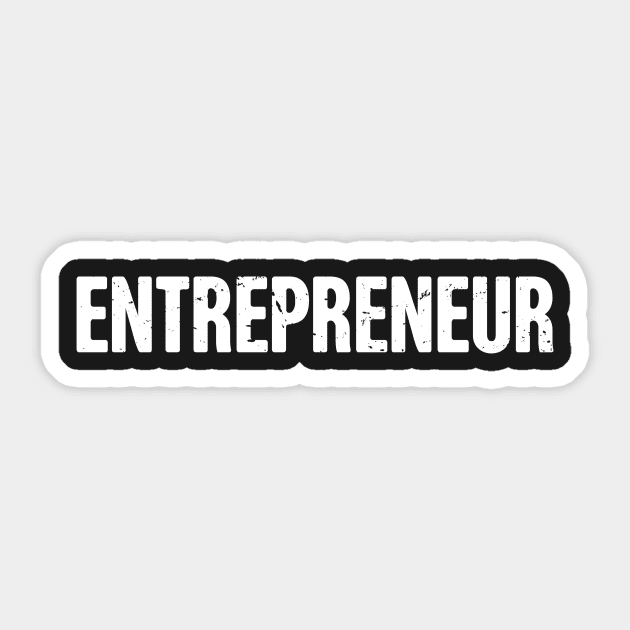 Distressed ENTREPRENEUR Sticker by MeatMan